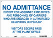 Safety Sign 10 in x 14 in Aluminum