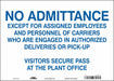 Safety Sign 10 inx14 in Vinyl