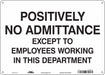 Safety Sign 10 in x 14 in Aluminum