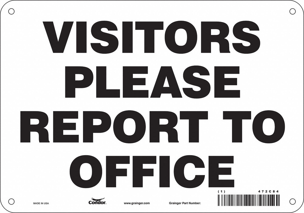 Safety Sign 7 in x 10 in Aluminum