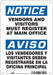 Safety Sign 10 in x 7 in Polyethylene