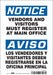 Safety Sign 10 in x 7 in Vinyl