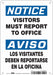 Safety Sign 10 in x 7 in Polyethylene