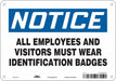 Safety Sign 7 in x 10 in Aluminum