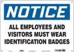 Safety Sign 10 in x 14 in Aluminum