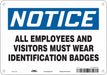 Safety Sign 7 in x 10 in Polyethylene