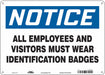 Safety Sign 10 in x 14 in Polyethylene