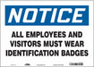 Safety Sign 10 in x 14 in Vinyl