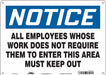 Safety Sign 10 inx14 in Aluminum