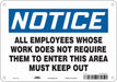 Safety Sign 7 in x 10 in Polyethylene