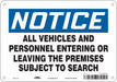 Safety Sign 7 in x 10 in Aluminum