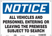 Safety Sign 10 in x 14 in Aluminum