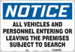 Safety Sign 14 in x 20 in Aluminum