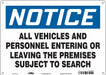 Safety Sign 10 in x 14 in Polyethylene