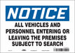 Safety Sign 7 in x 10 in Vinyl