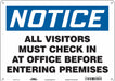 Safety Sign 10 in x 14 in Aluminum