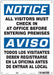 Safety Sign 14 in x 10 in Polyethylene