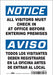 Safety Sign 10 in x 7 in Vinyl