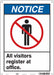 Safety Sign 14 in x 10 in Polyethylene