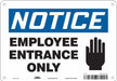 Safety Sign 7 in x 10 in Aluminum