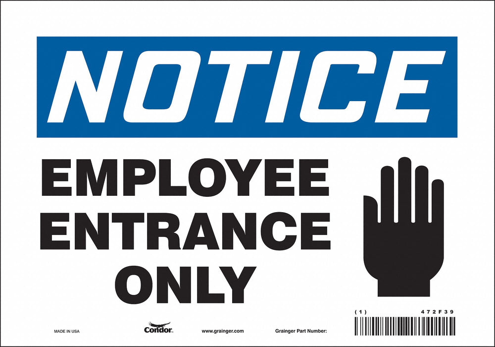 Safety Sign 7 inx10 in Vinyl