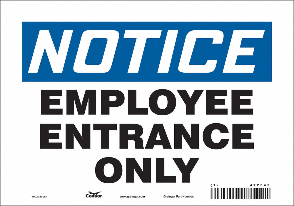 Safety Sign 7 inx10 in Vinyl