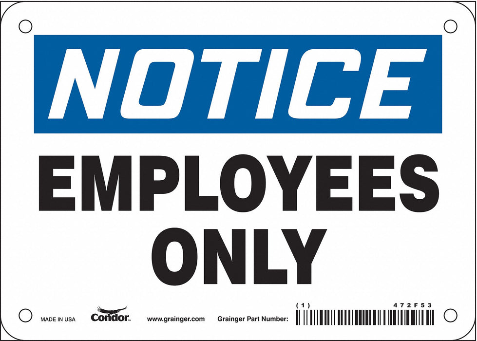 J6993 Safety Sign 5 inx7 in Vinyl