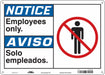 Safety Sign 10 in x 14 in Polyethylene