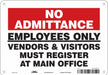 Safety Sign 7 in x 10 in Aluminum