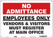 Safety Sign 10 inx14 in Aluminum