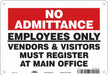 Safety Sign 7 inx10 in Polyethylene