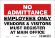 Safety Sign 7 inx10 in Vinyl