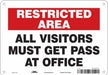 Safety Sign 7 in x 10 in Aluminum