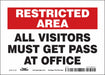 Safety Sign 5 in x 7 in Vinyl