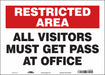 Safety Sign 10 in x 14 in Vinyl