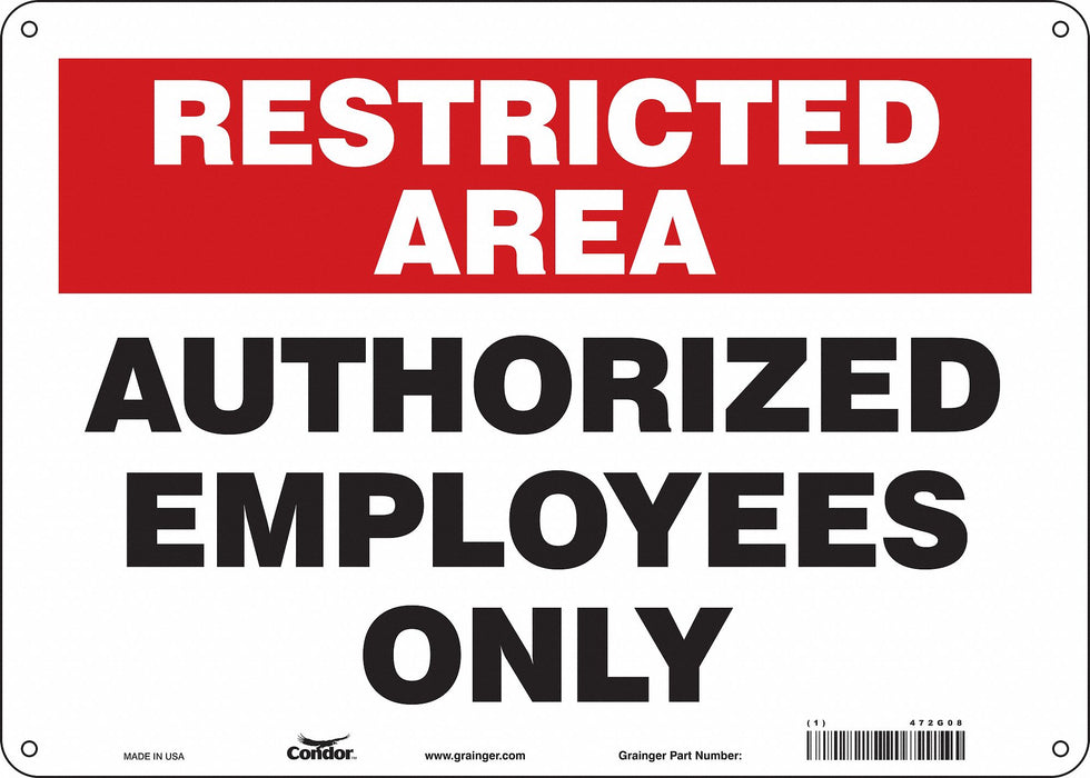 J7024 Safety Sign 10 inx14 in Aluminum