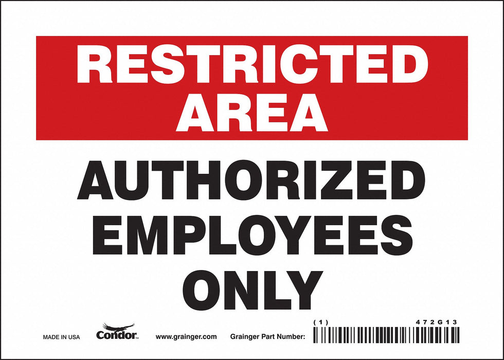 J7024 Safety Sign 5 inx7 in Vinyl