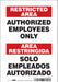 Safety Sign 10 inx7 in Vinyl
