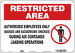 Safety Sign 10 in x 14 in Polyethylene
