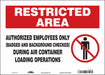 Safety Sign 10 in x 14 in Vinyl