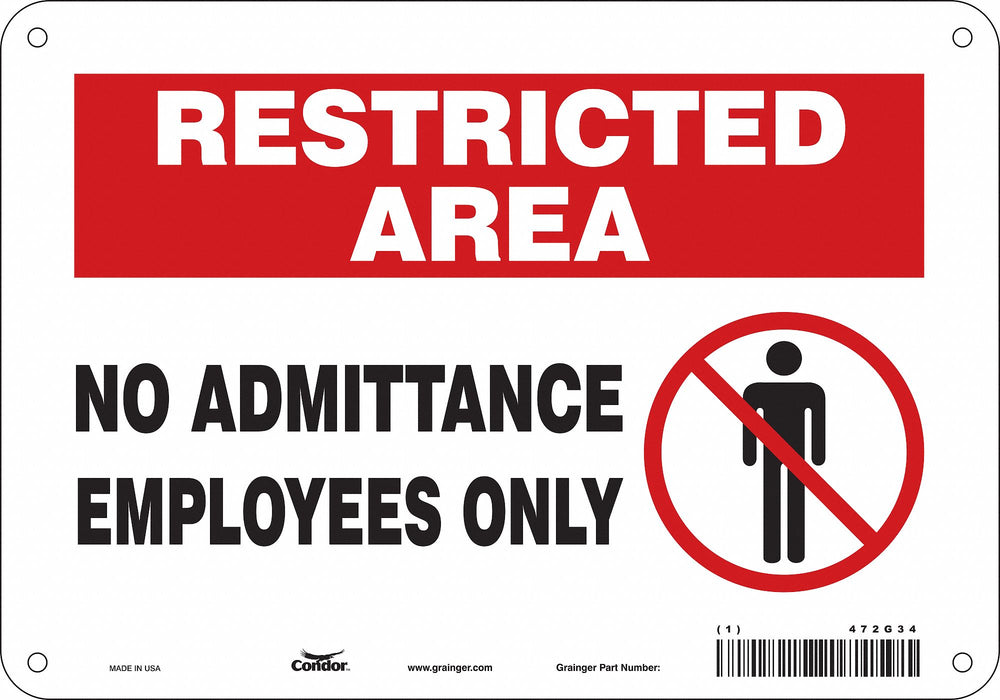 J7026 Safety Sign 7 in x 10 in Aluminum