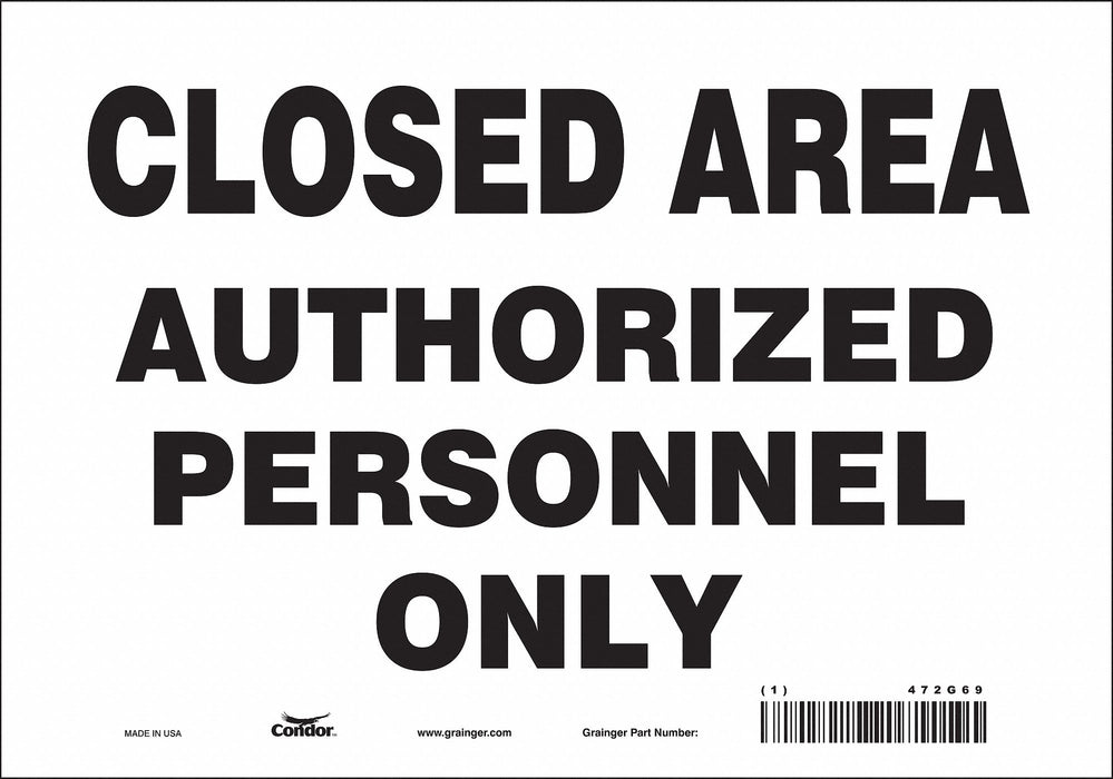 Safety Sign 7 inx10 in Vinyl