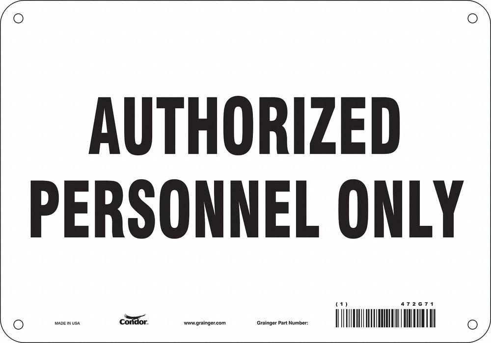 Safety Sign 7 in x 10 in Aluminum