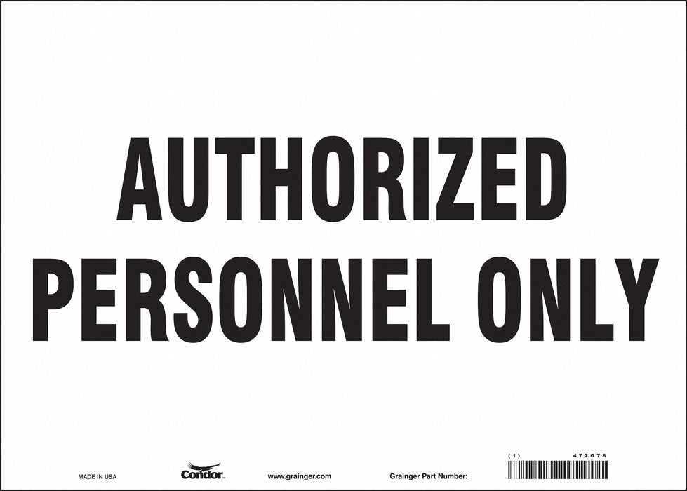 Safety Sign 10 in x 14 in Vinyl