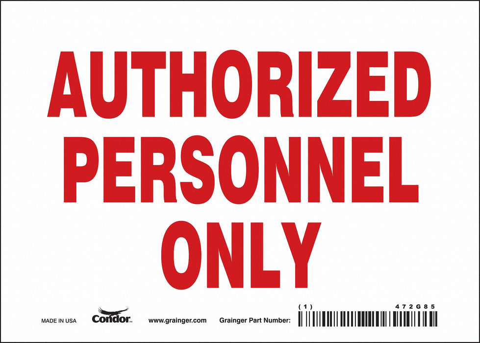 J7005 Safety Sign 5 inx7 in Vinyl