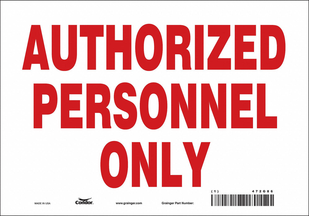 J7005 Safety Sign 7 inx10 in Vinyl
