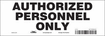 Safety Sign 3.5in x 10in Vinyl
