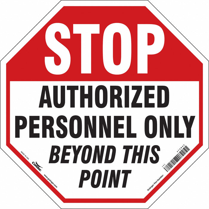 K1796 Safety Sign 24 inx24 in Vinyl