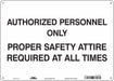 Safety Sign 10 inx14 in Aluminum