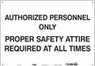 Safety Sign 14 inx20 in Aluminum
